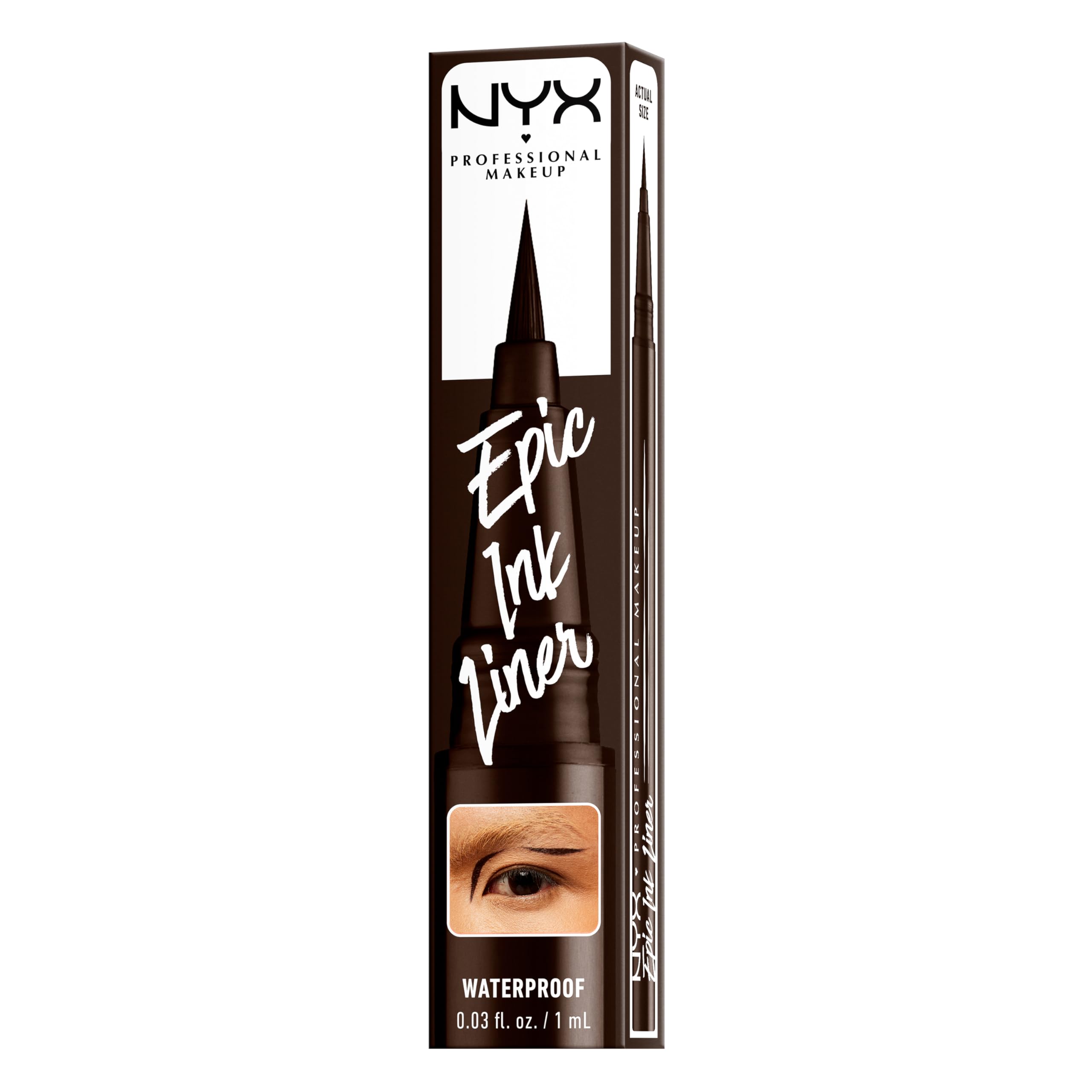 NYX Epic Ink Liner upper lash line for subtle definition