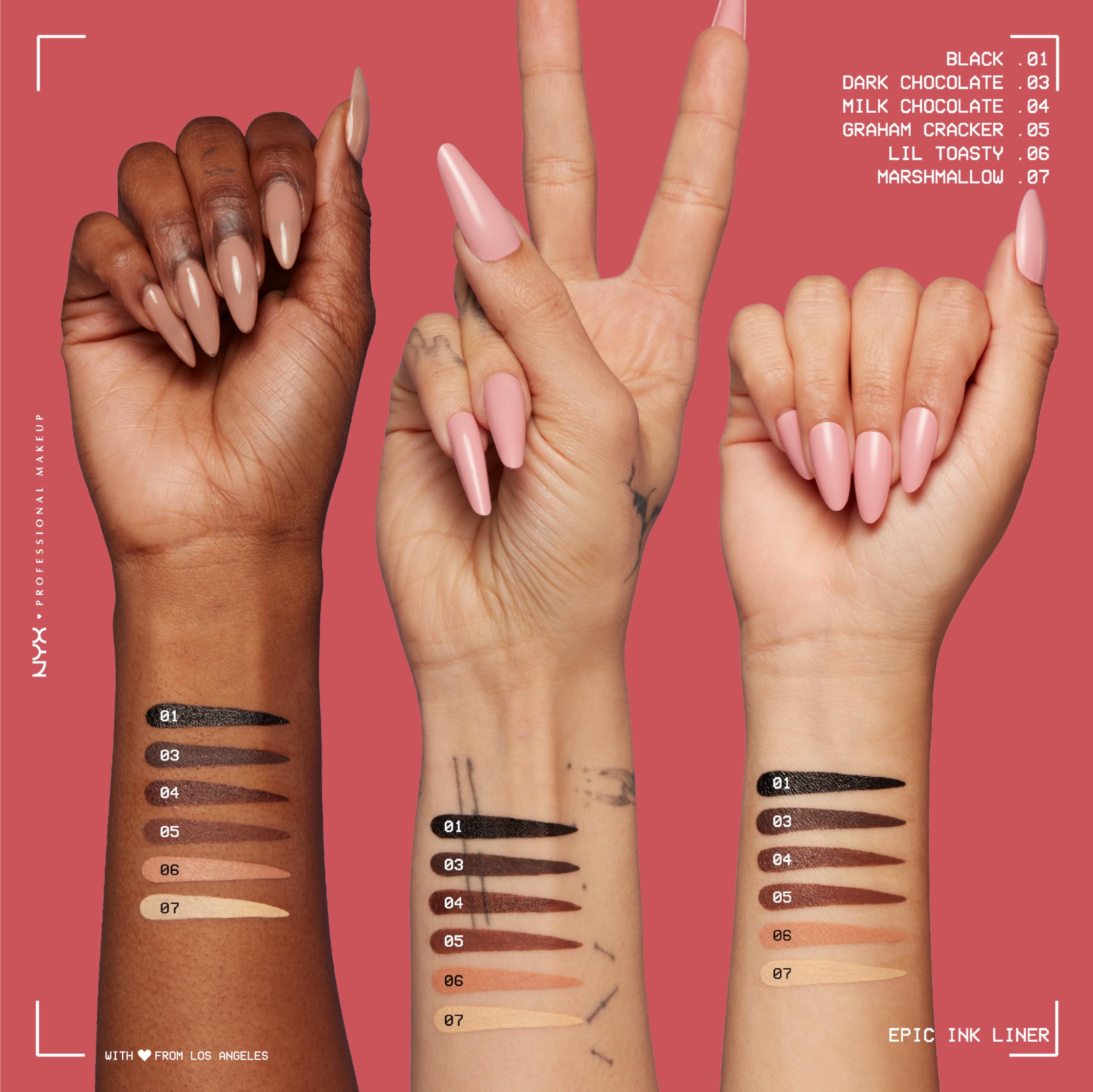 NYX Epic Ink Liner waterproof finish helps resist smudging all day