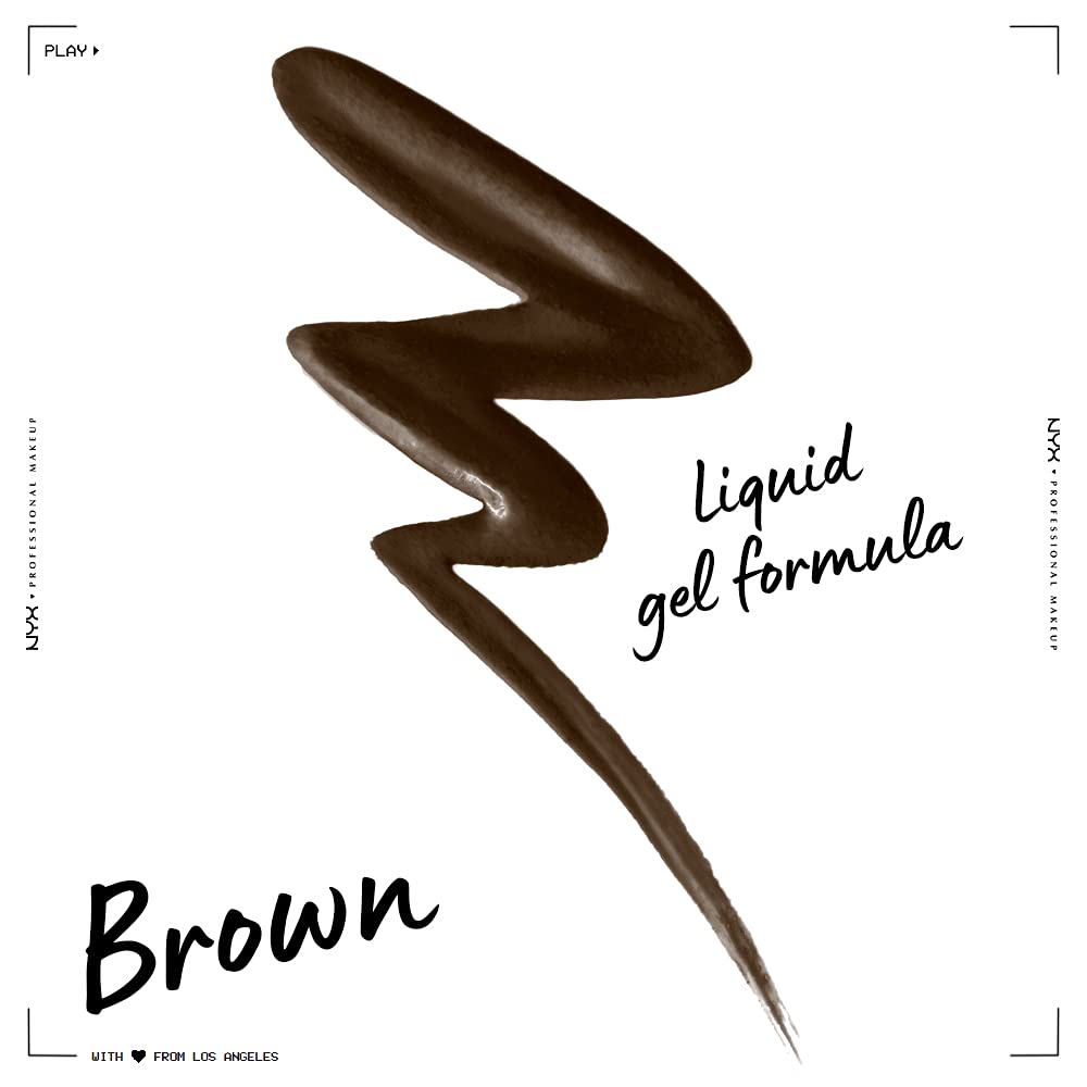 NYX Epic Wear Liquid Liner Brown swatches show rich matte payoff and versatility.