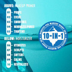 NYX Face Freezie Cooling Primer close up with 24-hour hydration hint