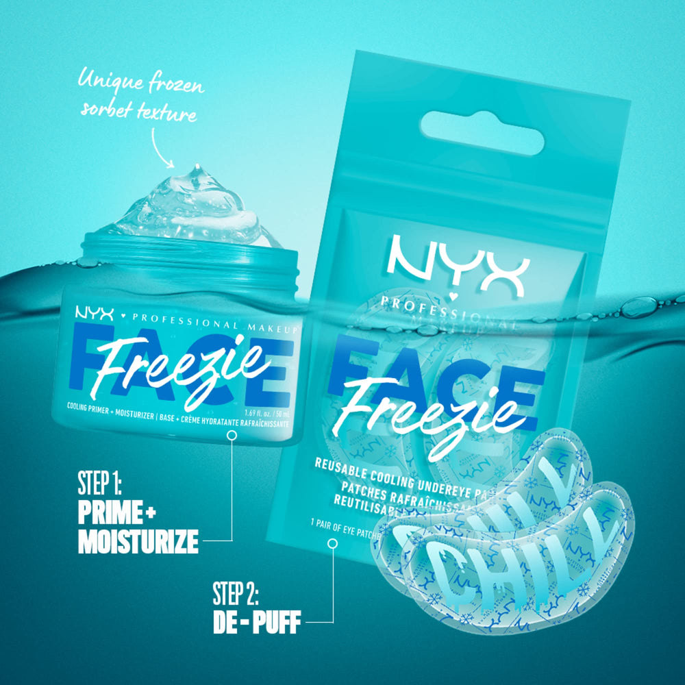 NYX Face Freezie Cooling Primer on foundation ready skin prep