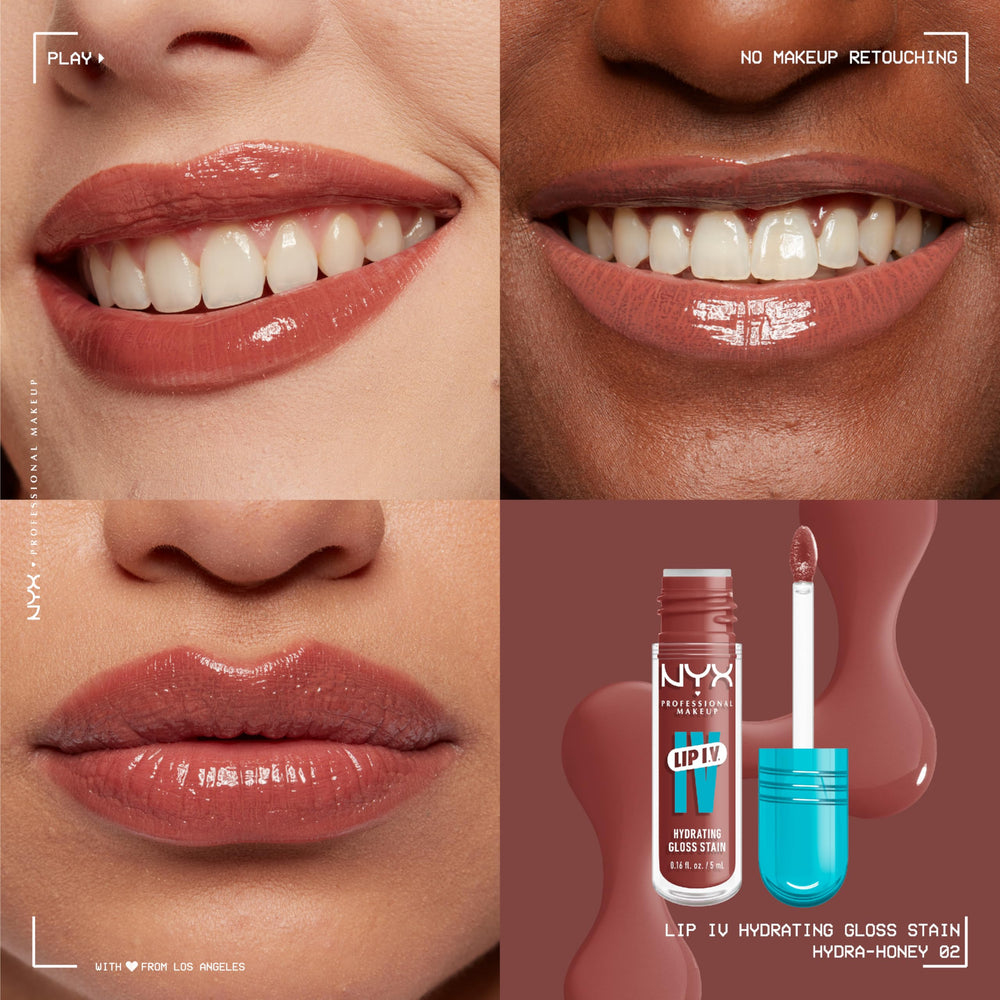 NYX Lip IV one-swipe color on lips for natural tint