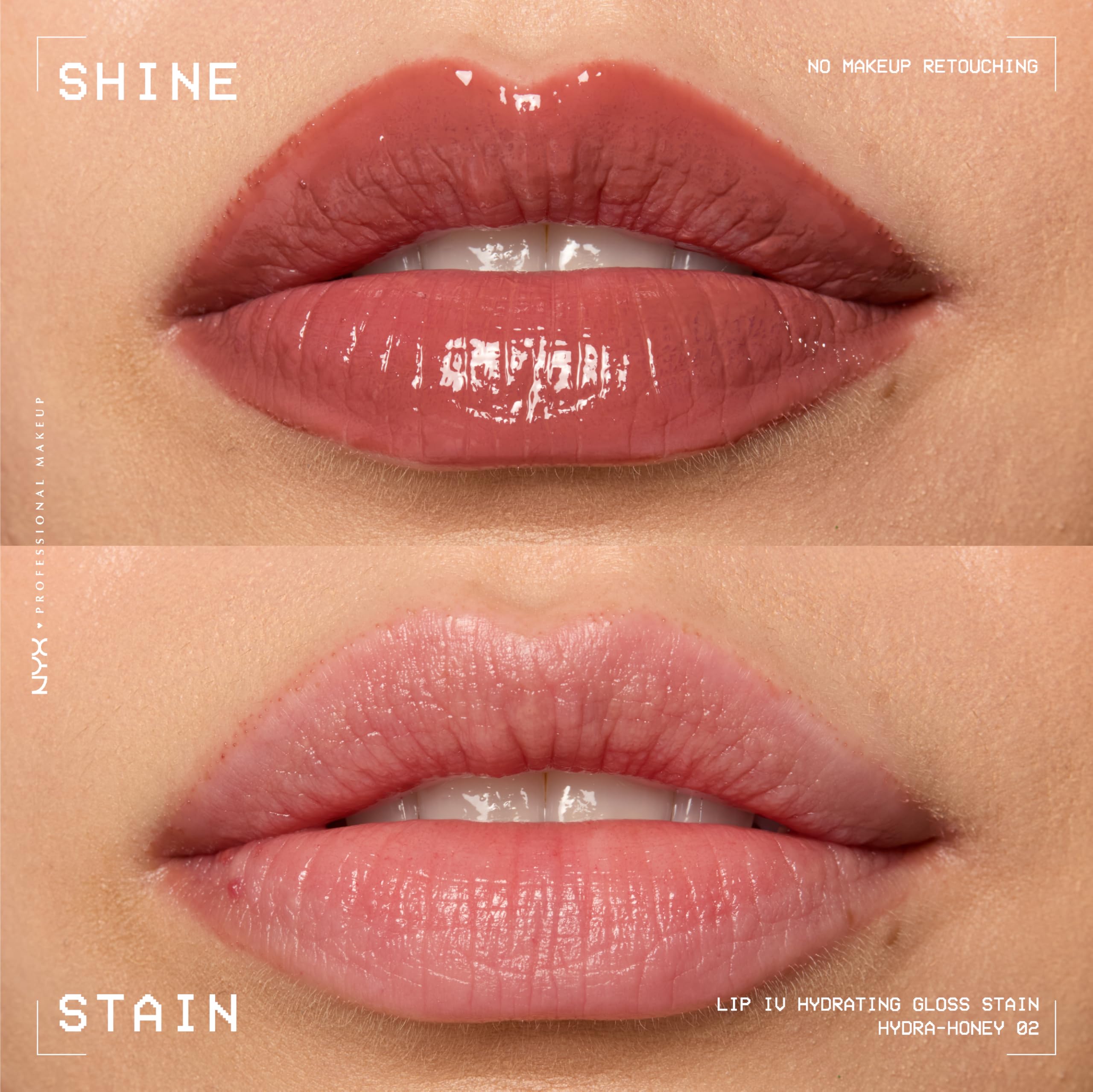 NYX Lip IV water-breaking technology delivers lightweight pigment
