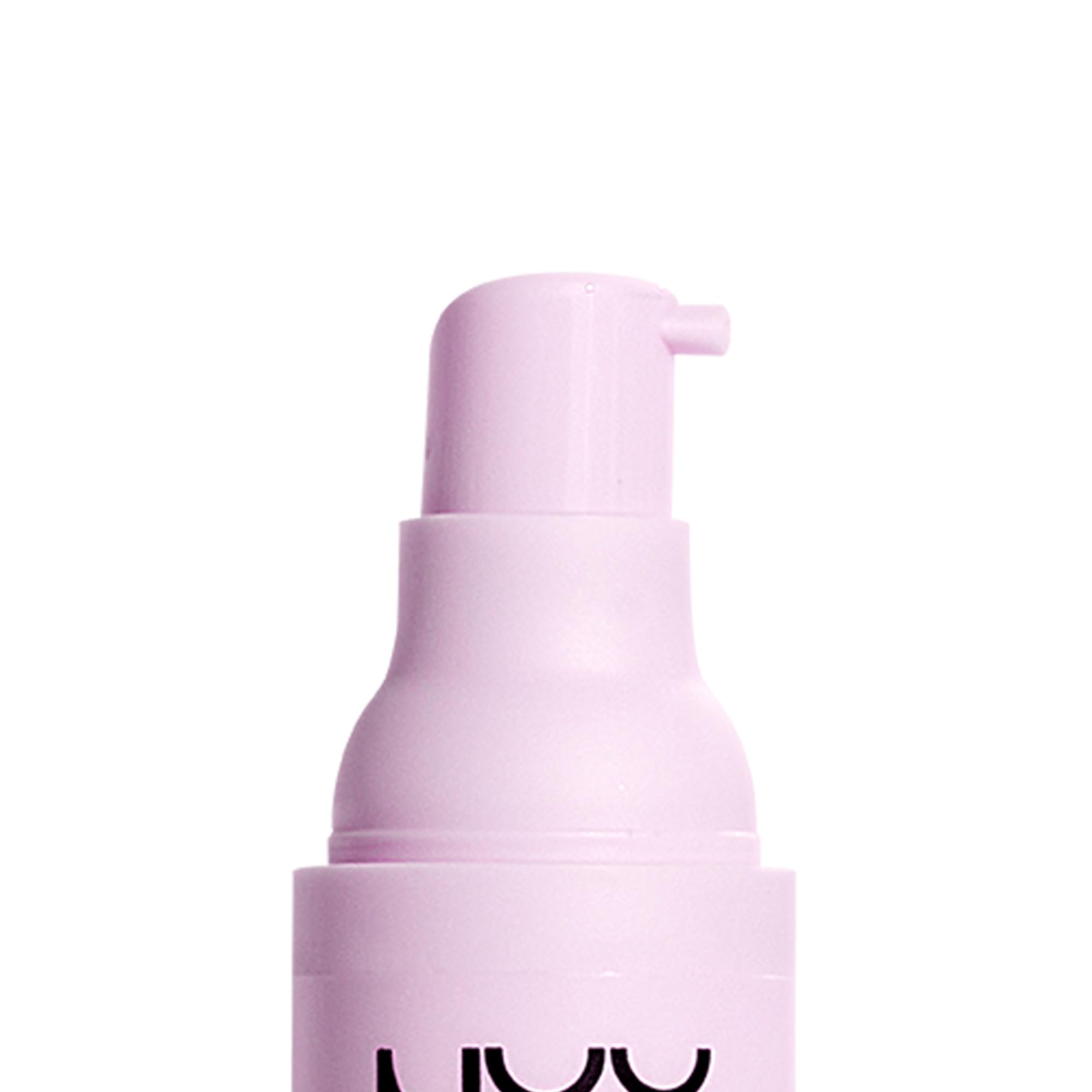 NYX Marshmellow Primer makeup swatch showcases even texture and wear.