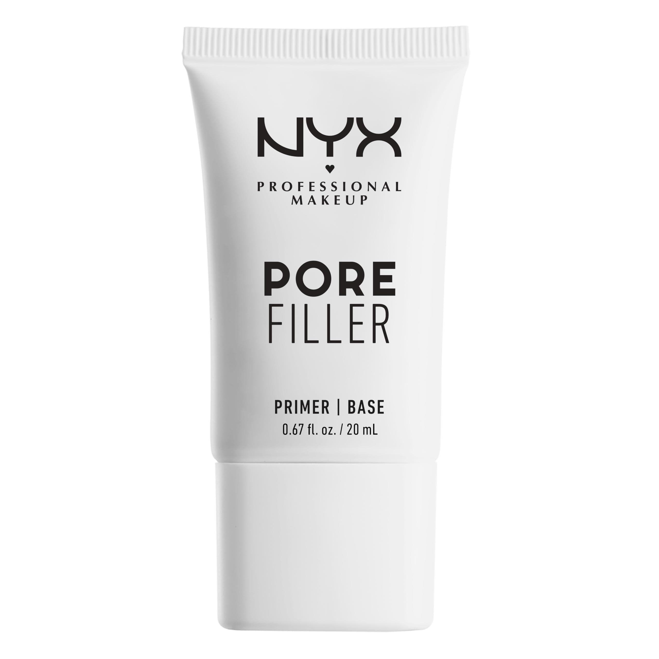 NYX Professional Makeup Pore Filler blurring primer bottle-pump helps create an oil-control matte base.