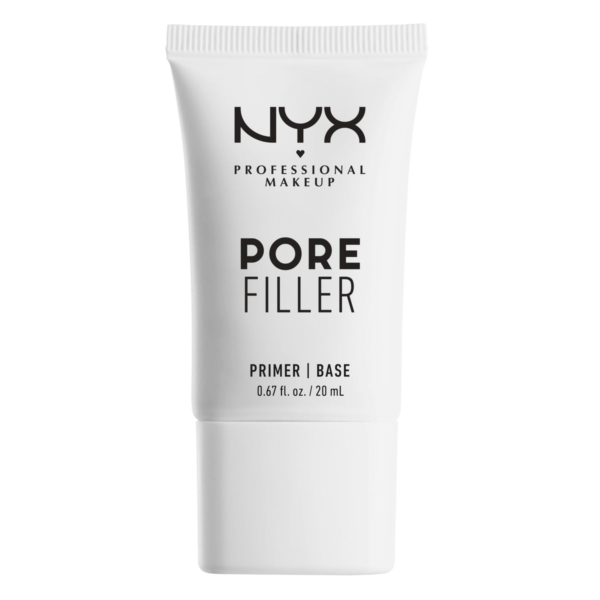 NYX Professional Makeup Pore Filler blurring primer bottle-pump helps create an oil-control matte base.