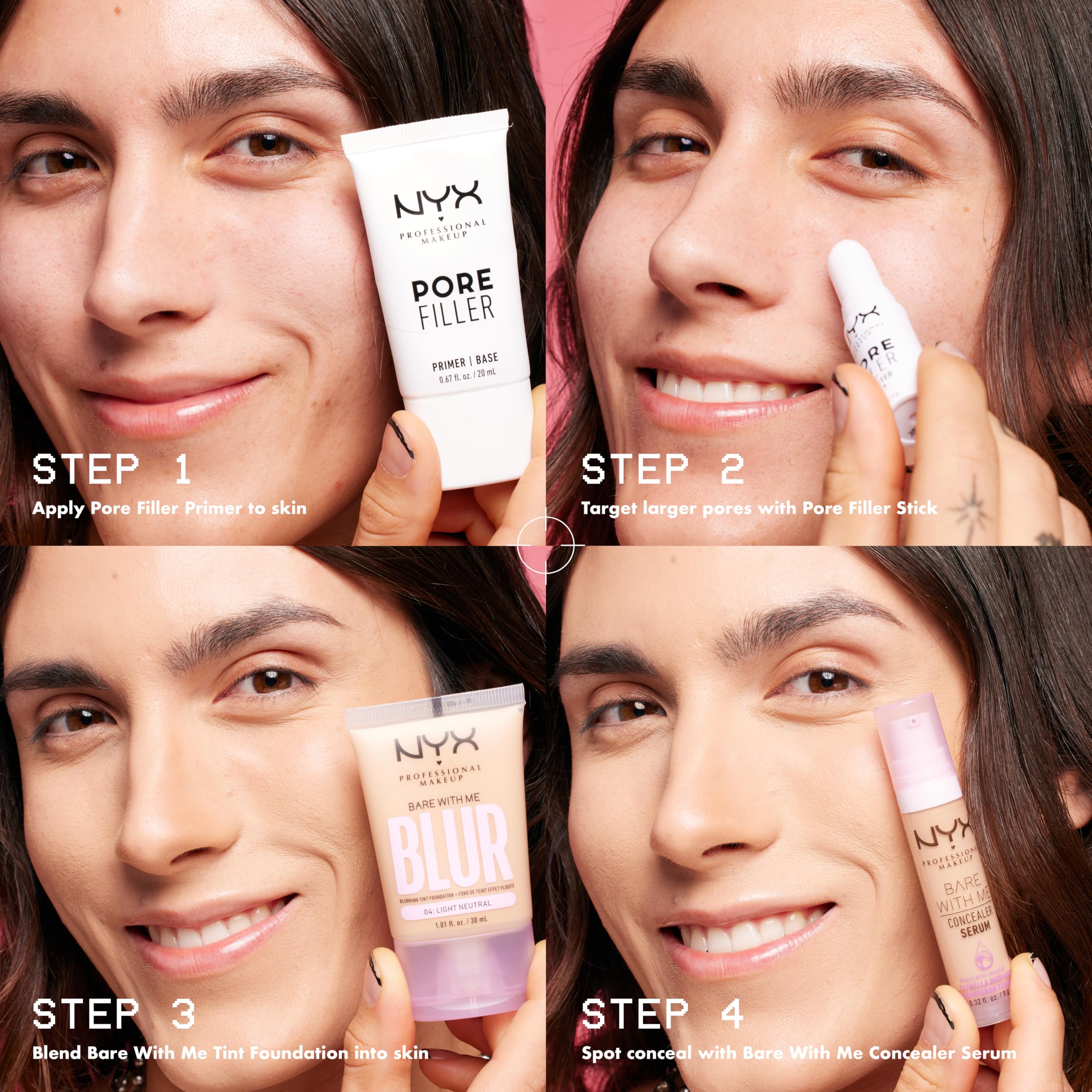 NYX Professional Makeup Pore Filler vegan-claim image reinforces cruelty-free appeal.