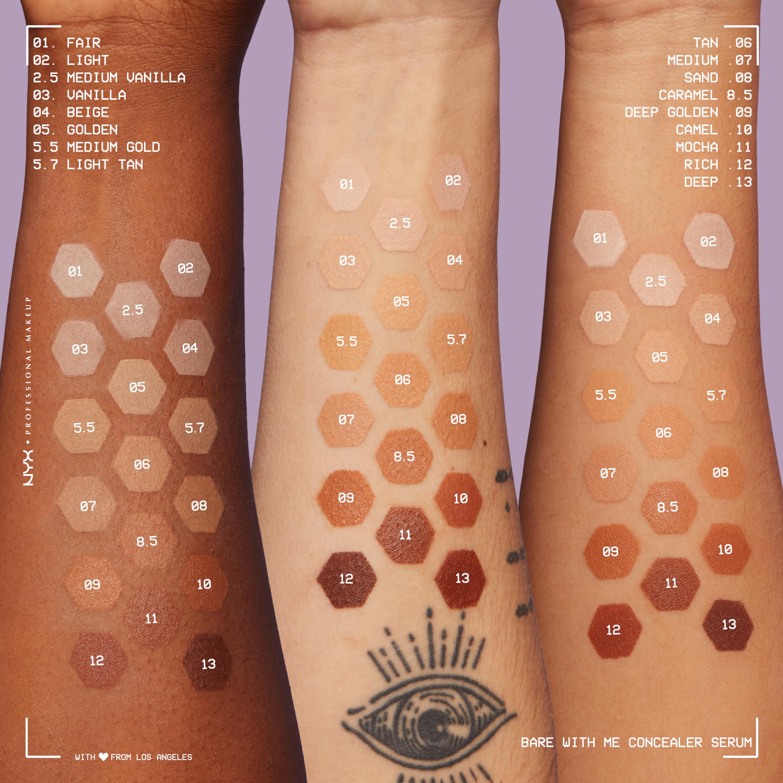 Bare With Me concealer works on the face and body for even skin tone