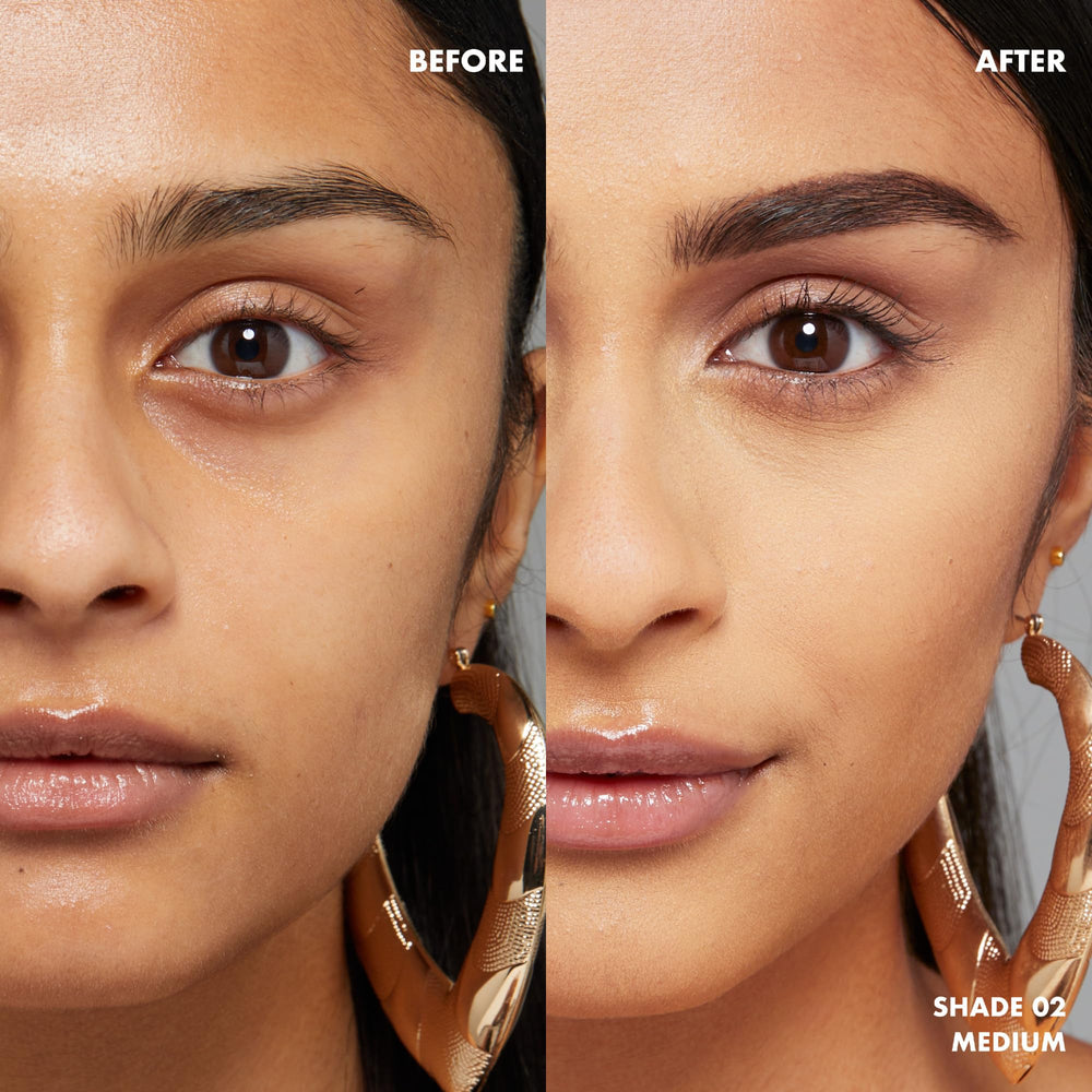 NYX Conceal Correct Contour Palette Medium application demonstrates easy color balancing and coverage