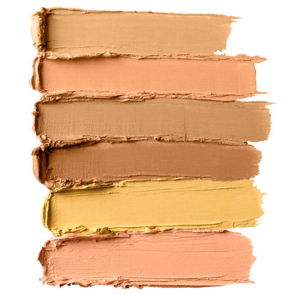 NYX Conceal Correct Contour Palette Medium closeup reveals creamy textures for seamless blending