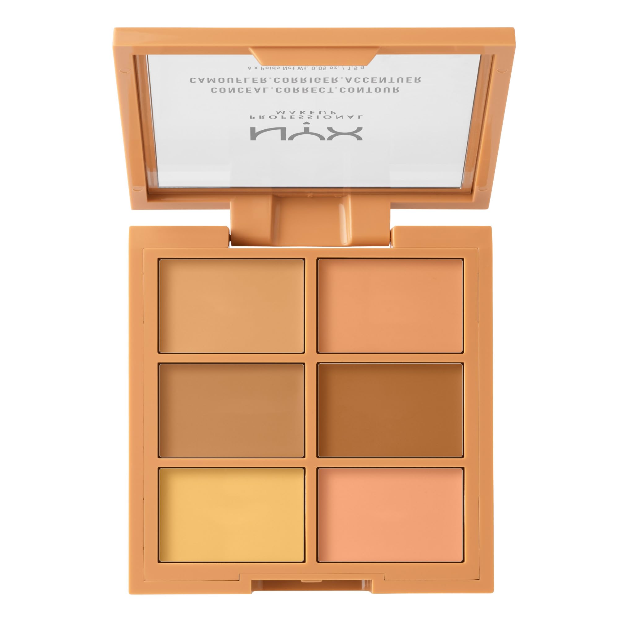 NYX Conceal Correct Contour Palette Medium packaging shown for portable on-the-go use