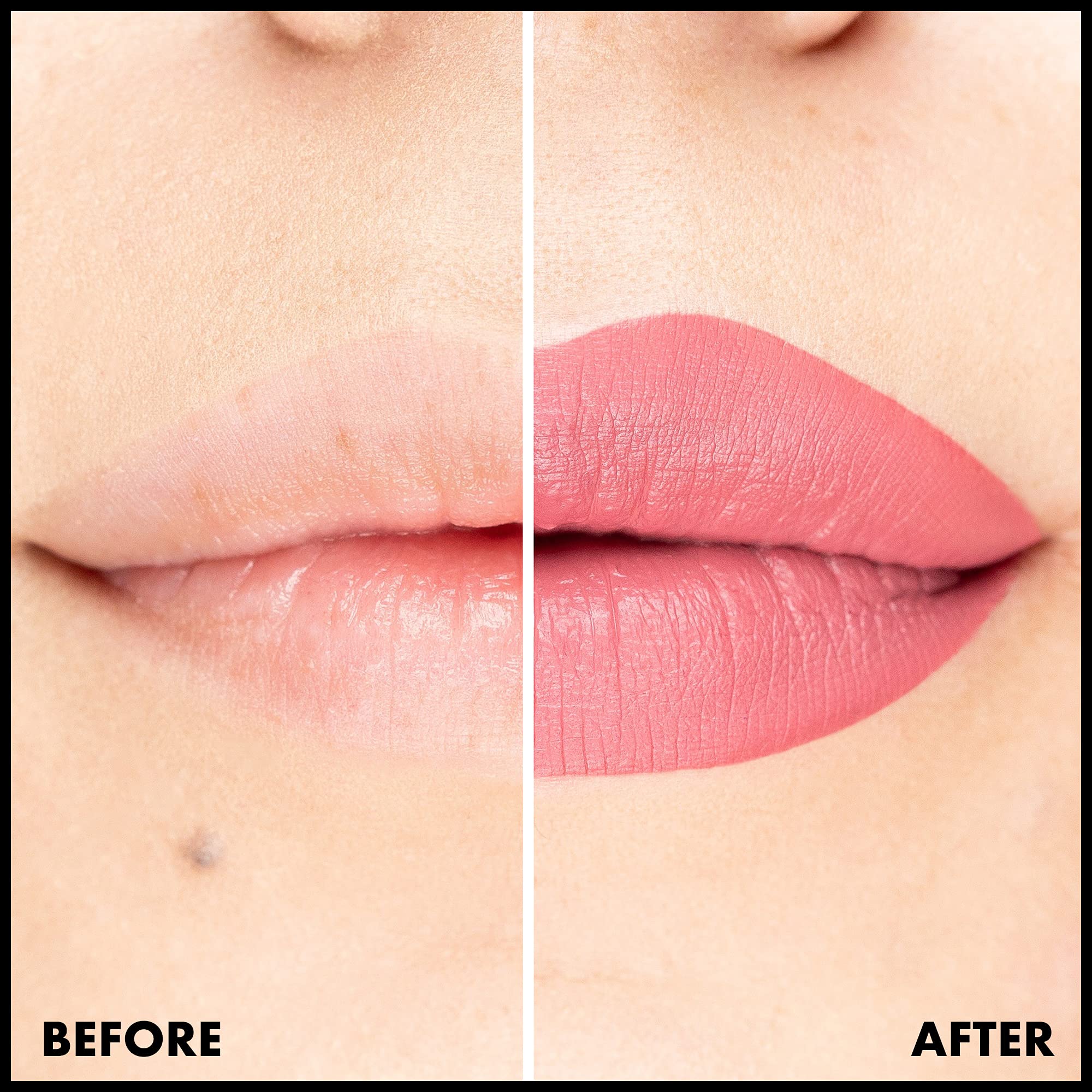 NYX Lip Lingerie XXL soft matte finish featured on lips for comfortable wear.
