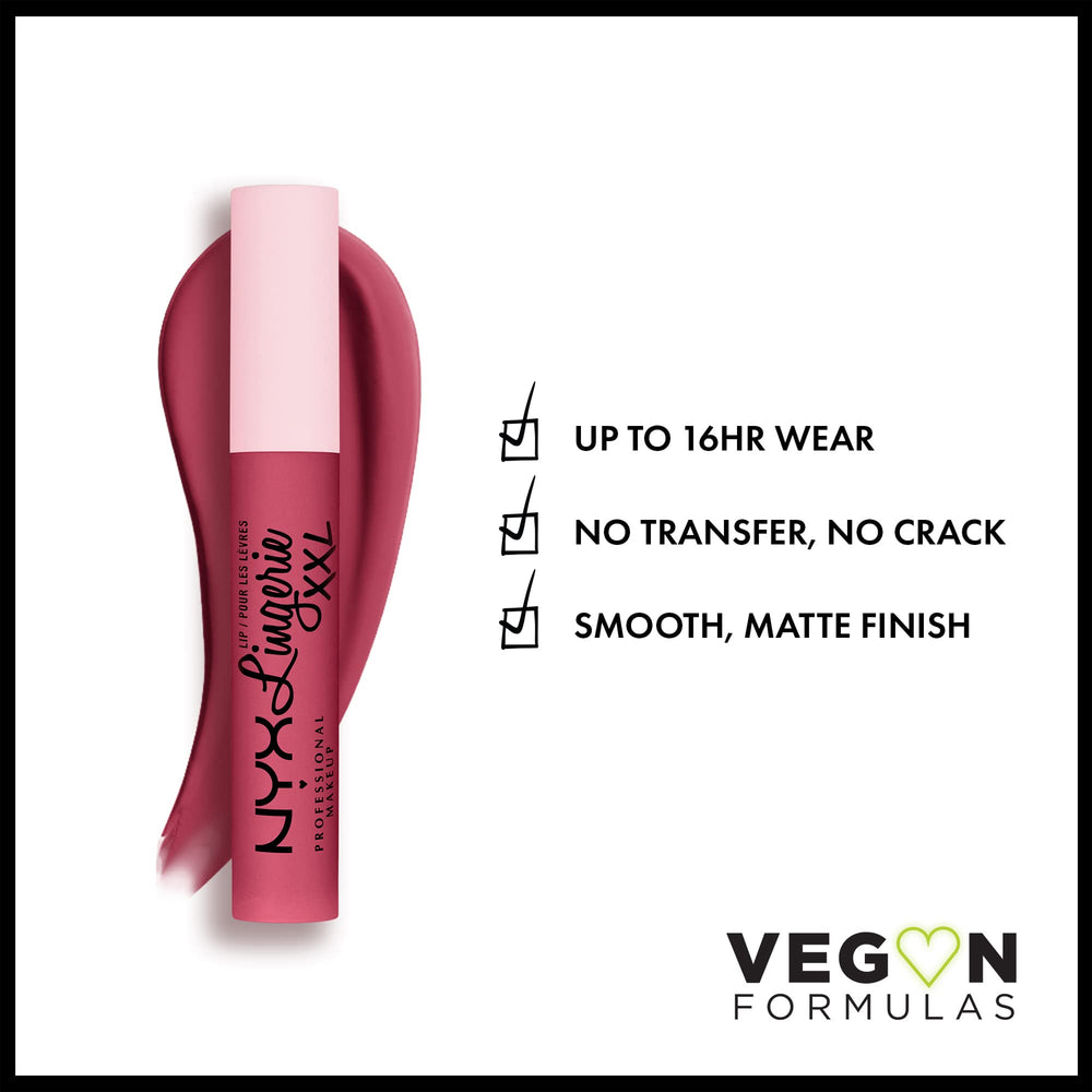 NYX Lip Lingerie XXL Matte: fórmula sin transferencia para uso diario.