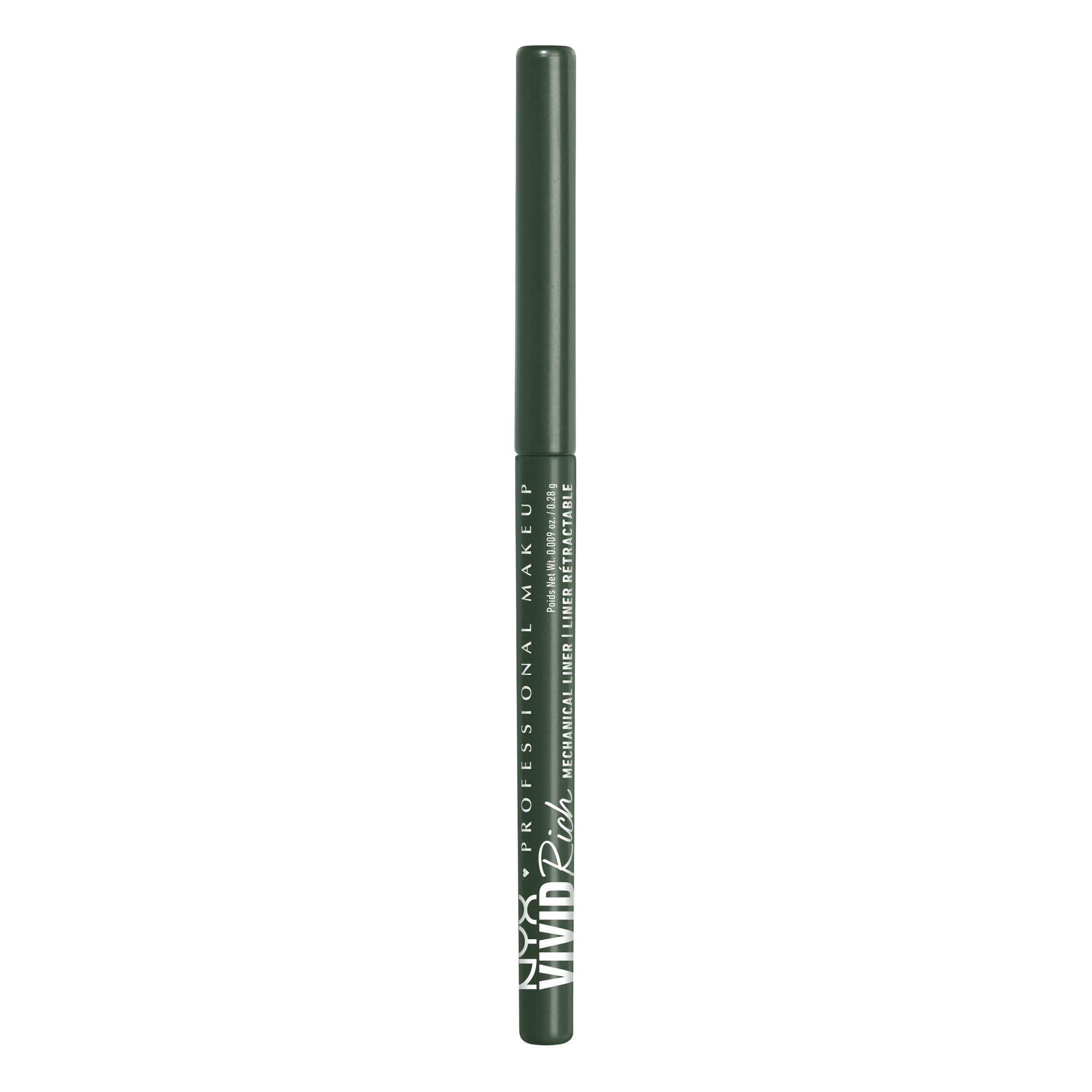 NYX Emerald Empire application demonstrates quick eyeliner setup for bold eyes.