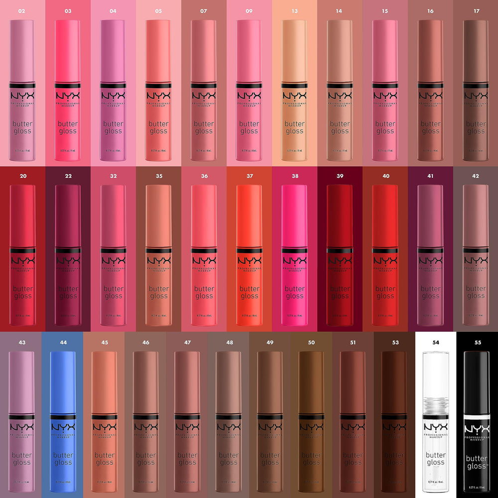 NYX Professional Makeup lip collection offers diverse shades and textures.