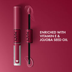 NYX Shine Loud Goal Getter top coat shows ultra-reflective, non-sticky shine