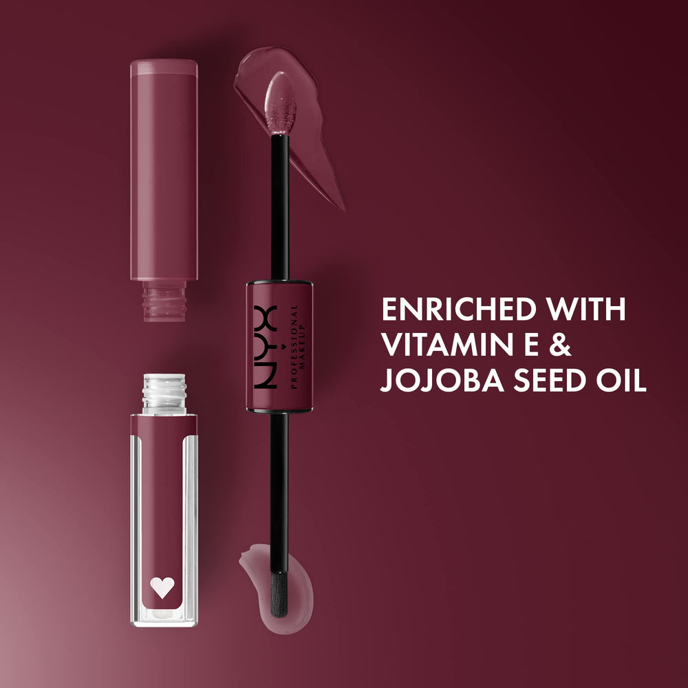 NYX Shine Loud top coat glistening finish locks in shine and prevents bleed