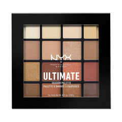 NYX Professional Makeup Ultimate Shadow Palette open lid shows 16 shades for versatile day-to-night looks