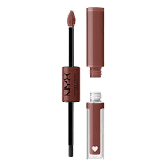 NYX Shine Loud Boundary Pusher basecoat swatch delivering bold color payoff