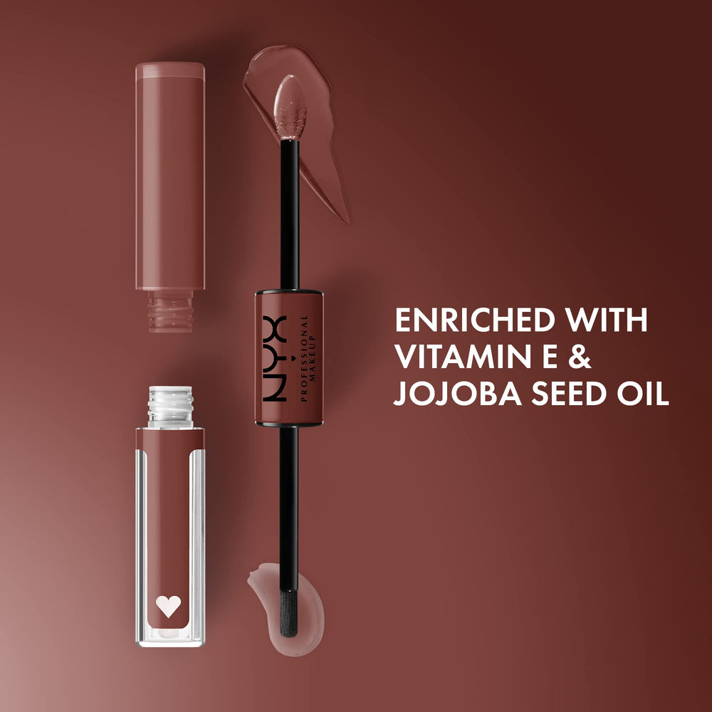 NYX Shine Loud Boundary Pusher topcoat gloss close-up with ultra-reflective shine