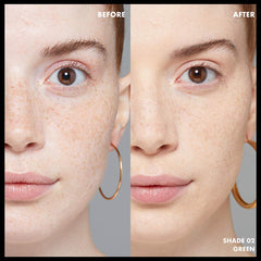 NYX Studio Perfect Primer Green texture close-up reveals silky, lightweight feel