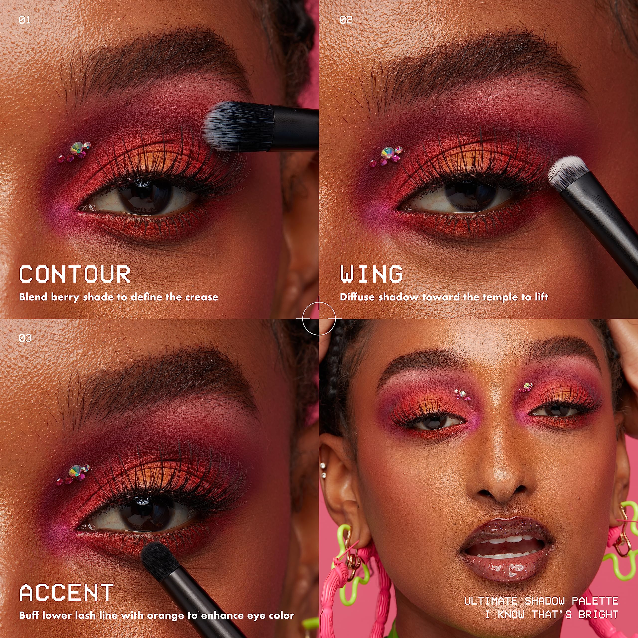 NYX Ultimate Shadow Palette all-day wear look with lasting color