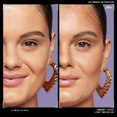 NYX Wonder Stick creamy pigmented formula blends easily for a seamless finish.