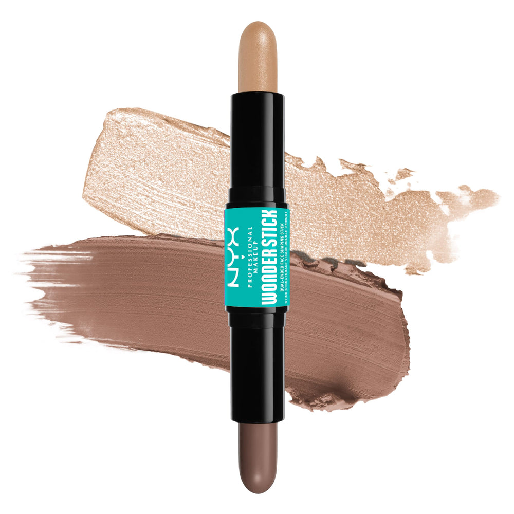 NYX PROFESSIONAL MAKEUP Wonder Stick: deeper contour shade for sculpted cheekbones.