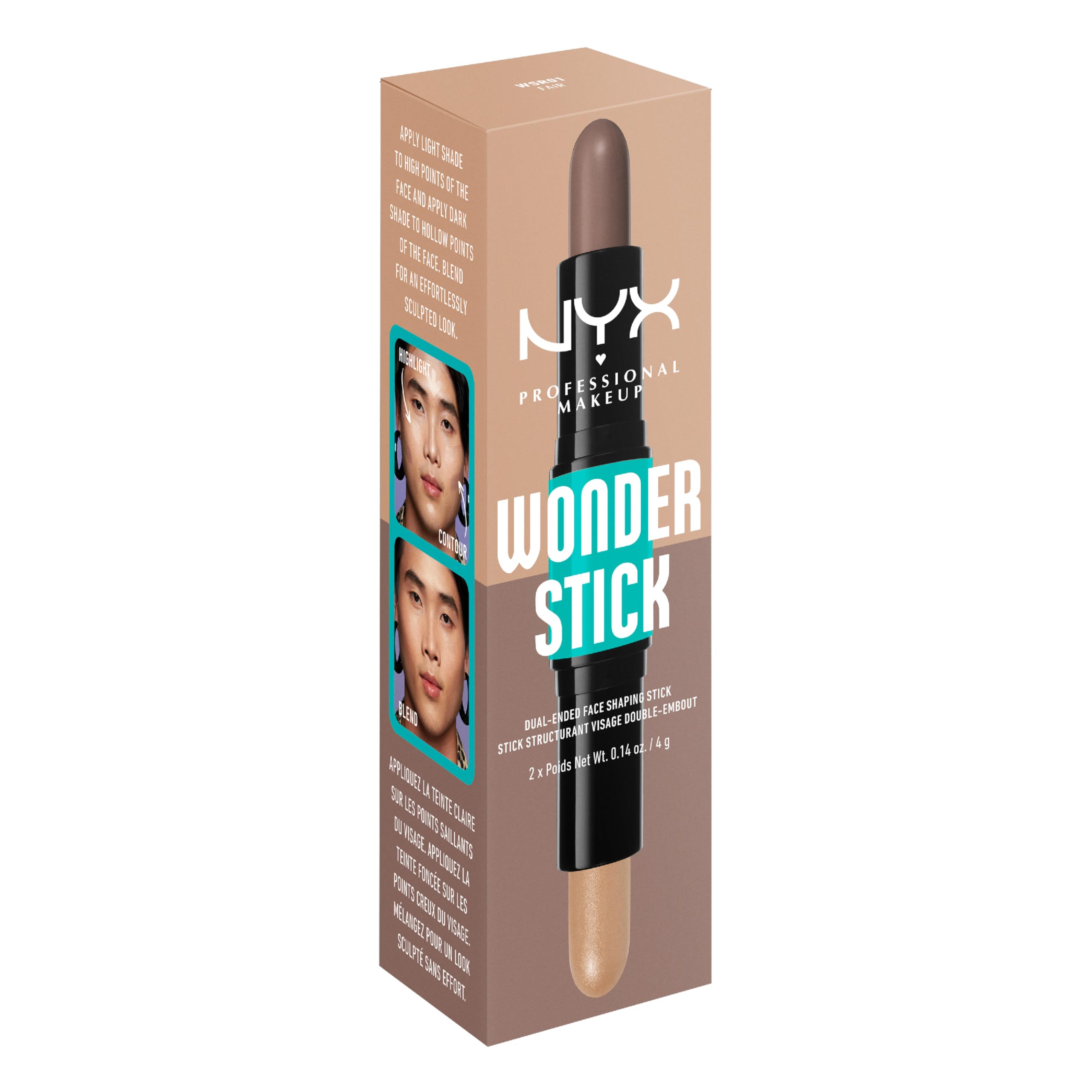 NYX PROFESSIONAL MAKEUP Wonder Stick: natural-looking contour with soft glow.