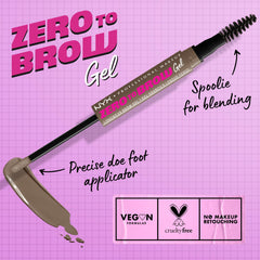 NYX Zero to Brow doe-foot applicator for precise brow filling