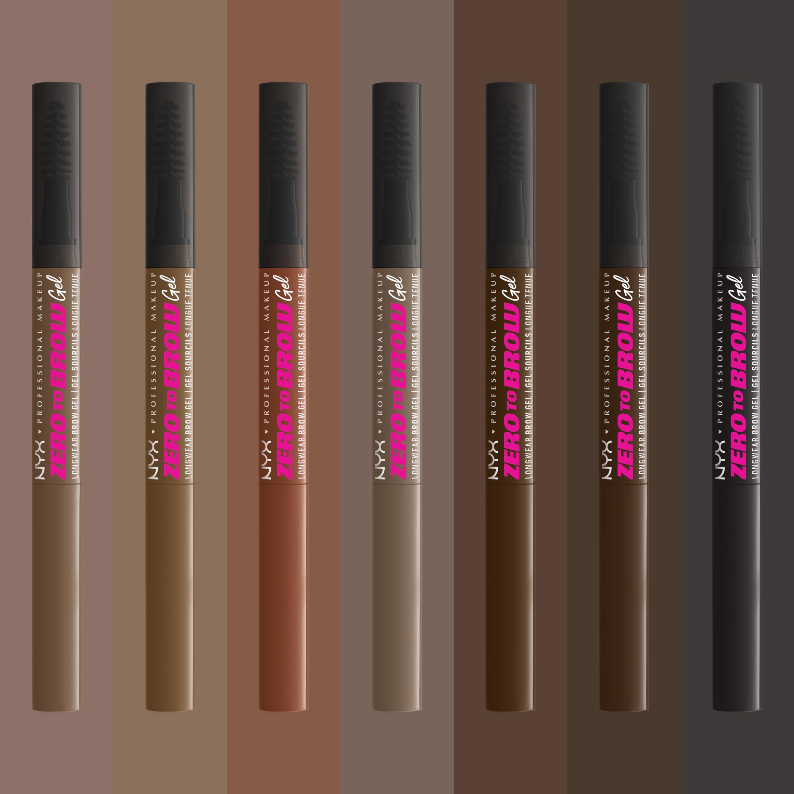 NYX Zero to Brow waterproof transfer-resistant formula for lasting color