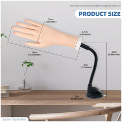 Nyxaphoralyn practice hand bendable fingers enable flexible nail shaping practice