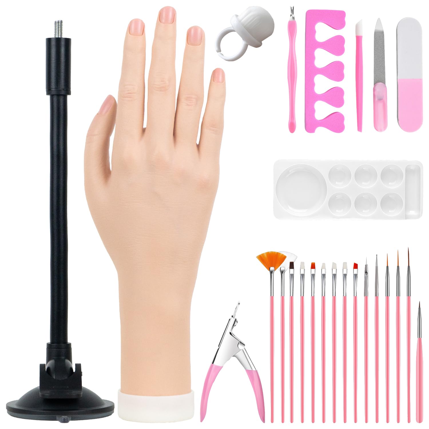 Nyxaphoralyn practice hand eco-friendly materials closeup for durable nail training