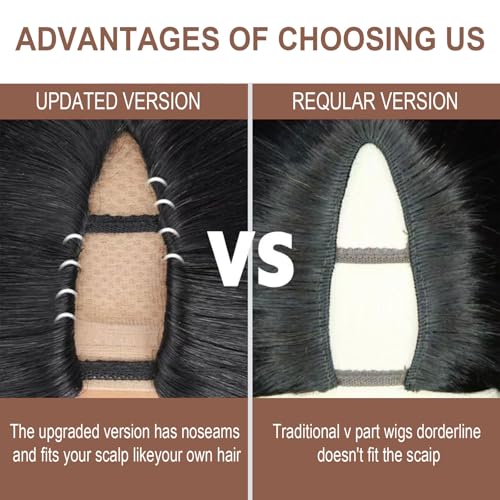 NZINZI kinky curly V-part wig clip system keeps hair secure for active days.