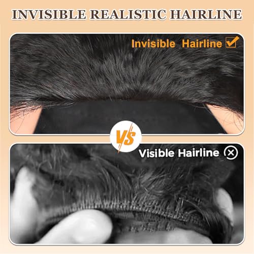 NZINZI kinky straight half wig 180% density adds luxurious volume