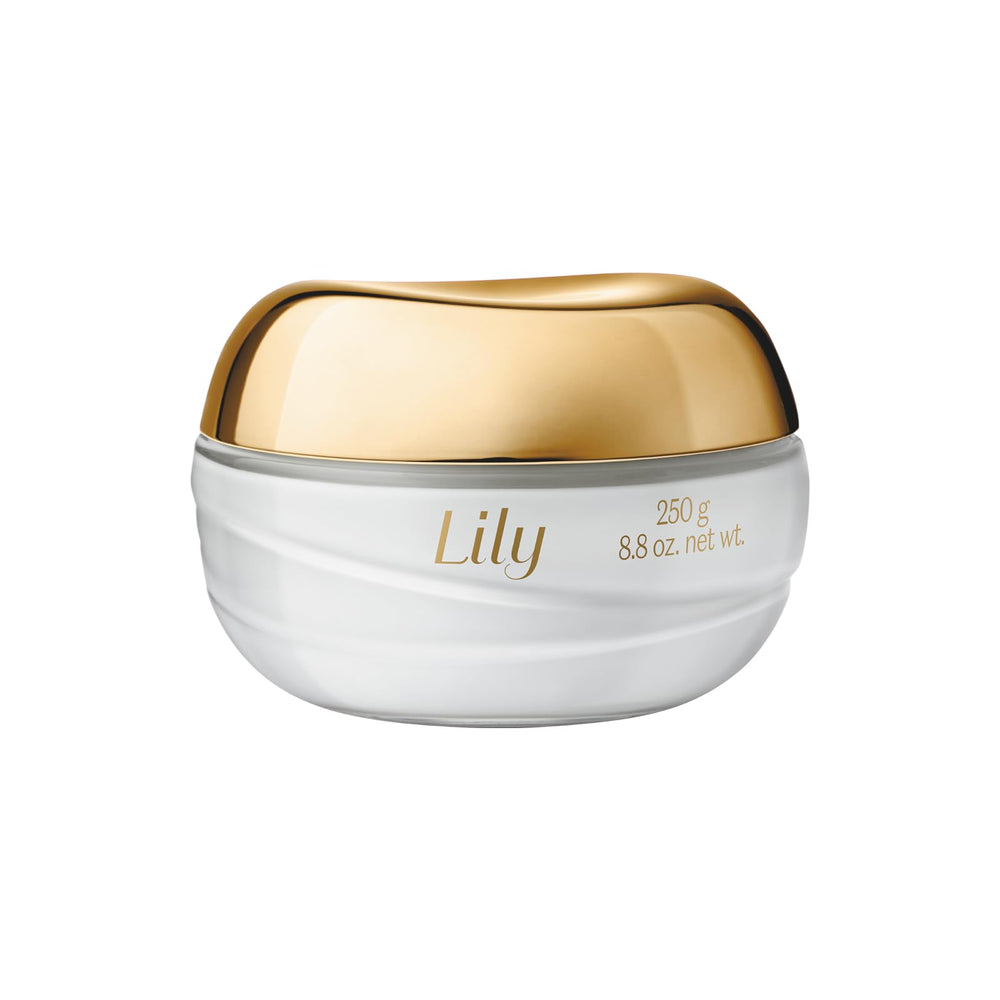O BOTICÁRIO Lily Satin bottle shows hydrating cream for dry skin