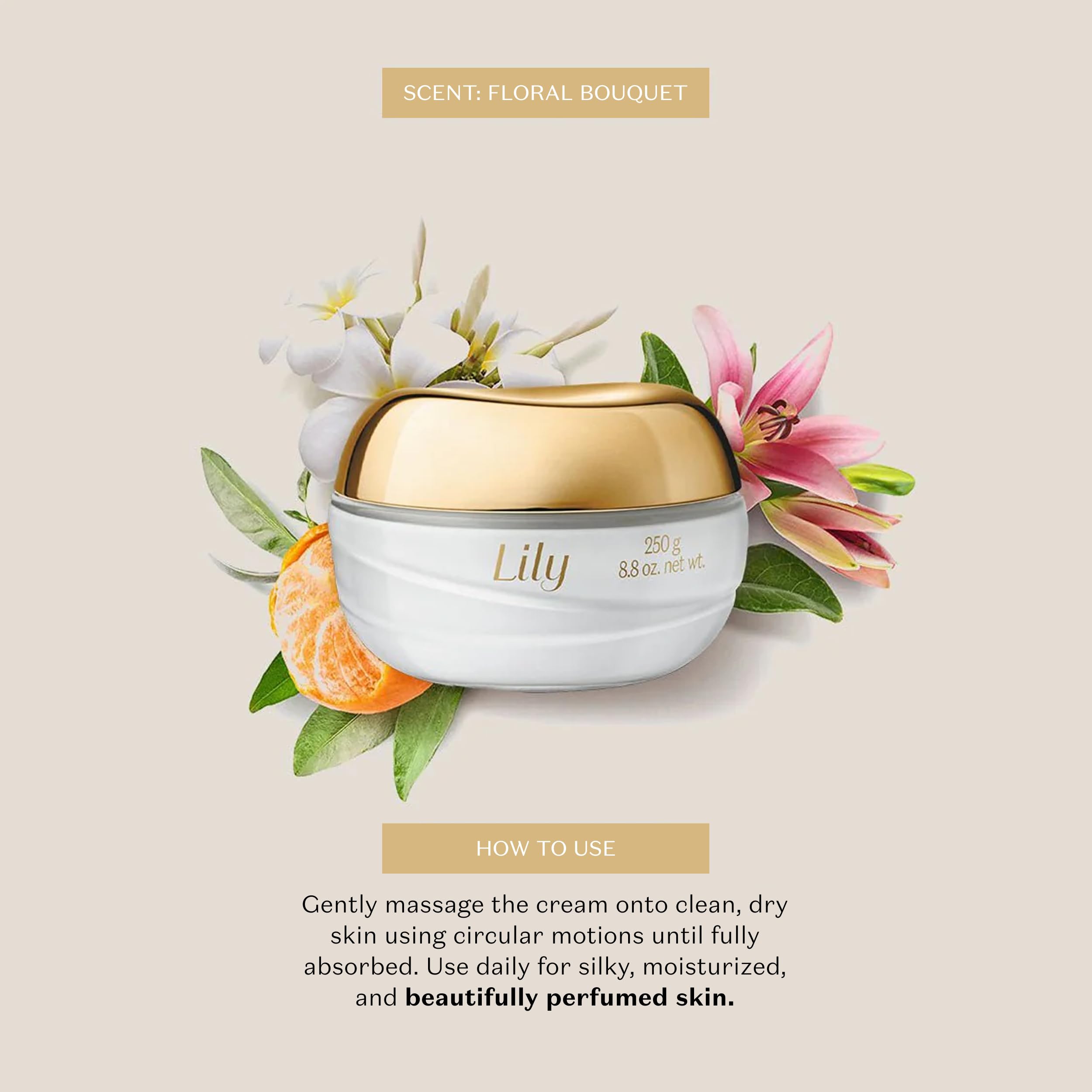 Fragrance note: Stargazer Lily with fresh Lily accents