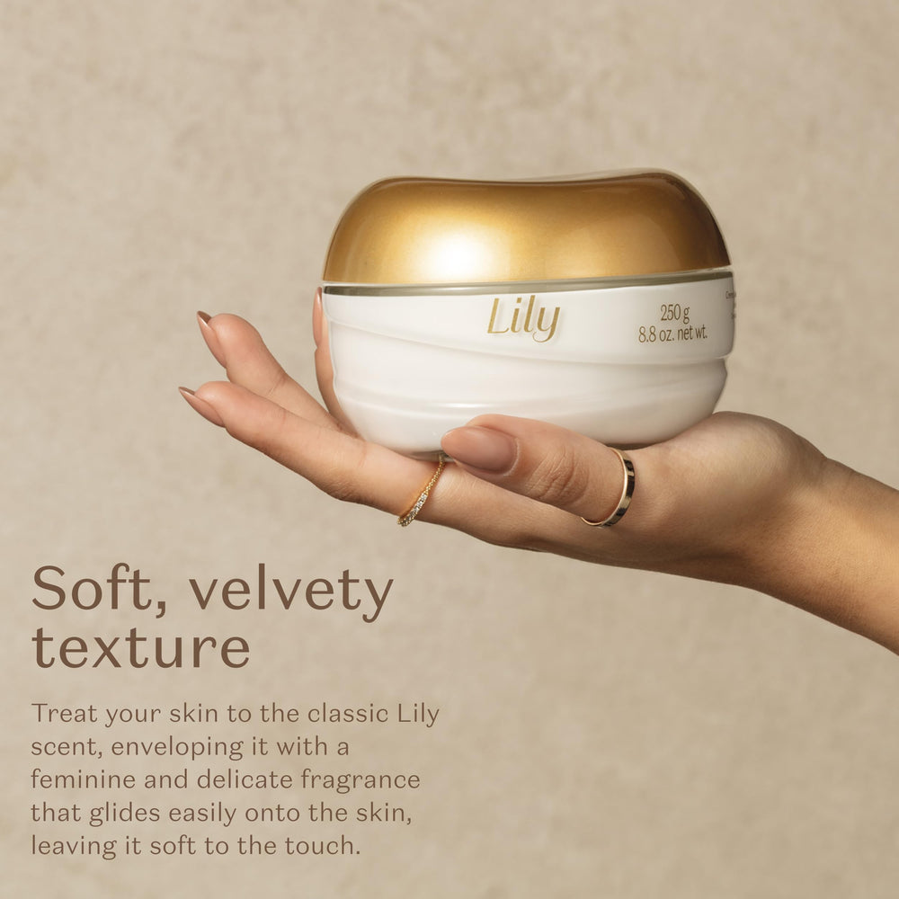 Cream on skin delivers a satin finish