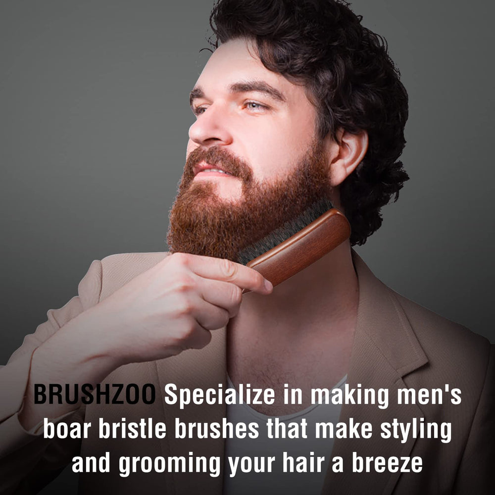 O BRUSHZOO hair brush detangling and smoothing action on hair