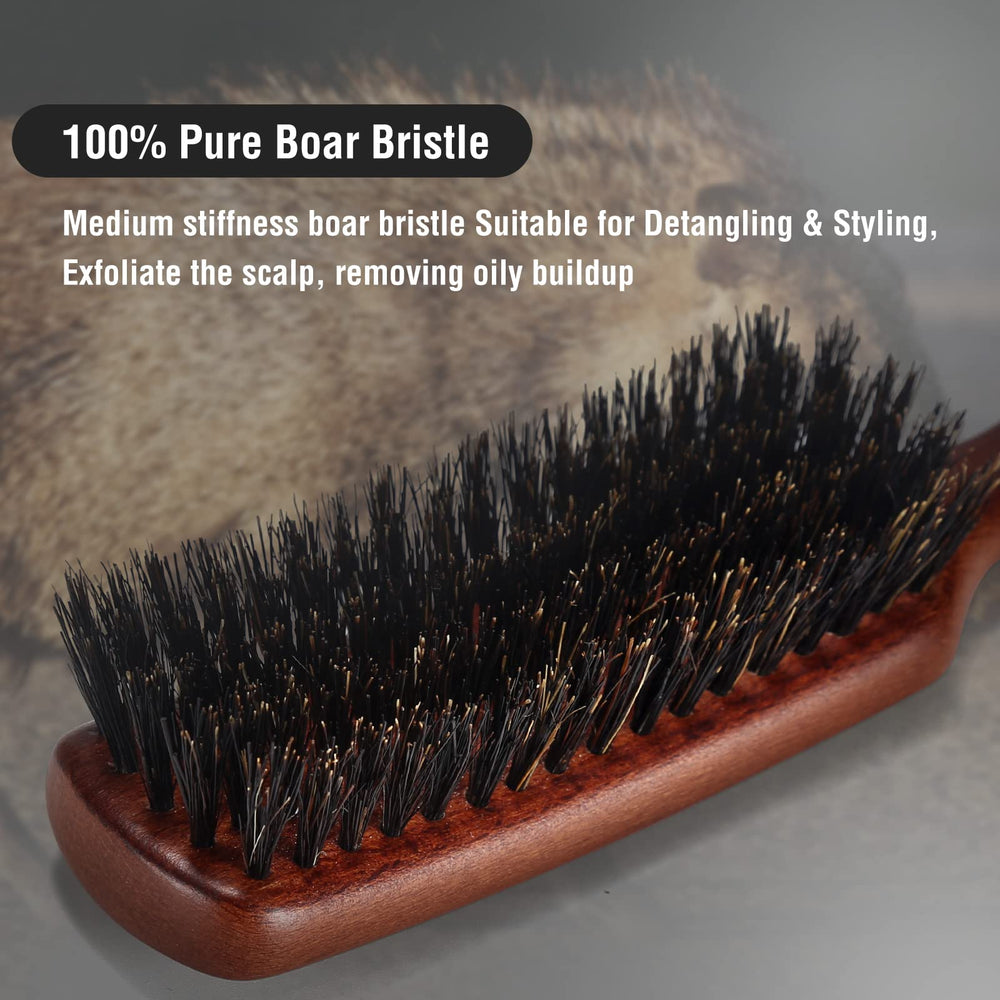 O BRUSHZOO hair brush shows oil distribution and natural shine