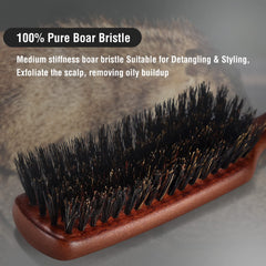 O BRUSHZOO hair brush shows oil distribution and natural shine