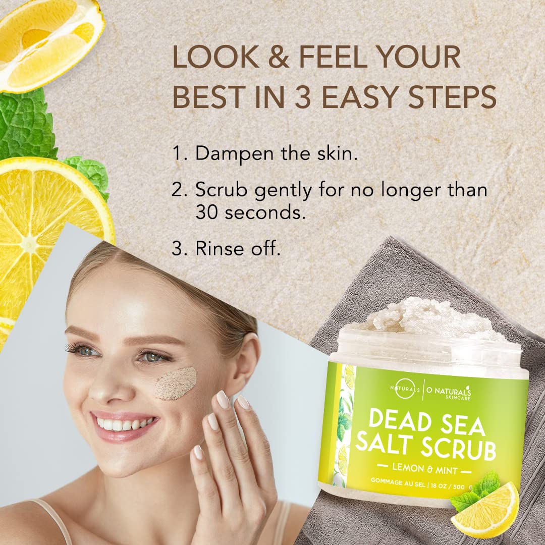 Anti-cellulite toning action visualized during application with O Naturals scrub.