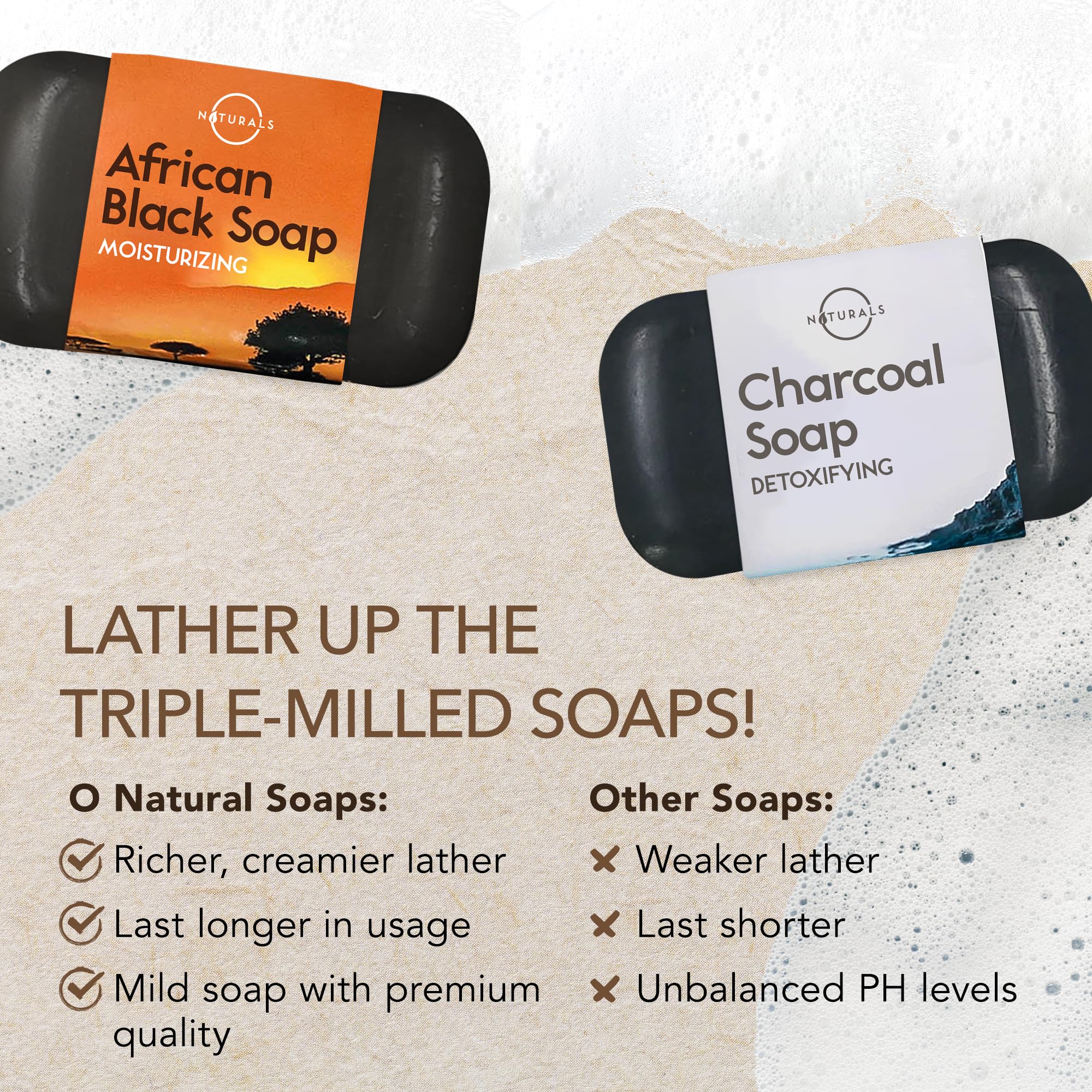 O Naturals cleansing Dead Sea Mud soap bar minerals for detox-like cleansing