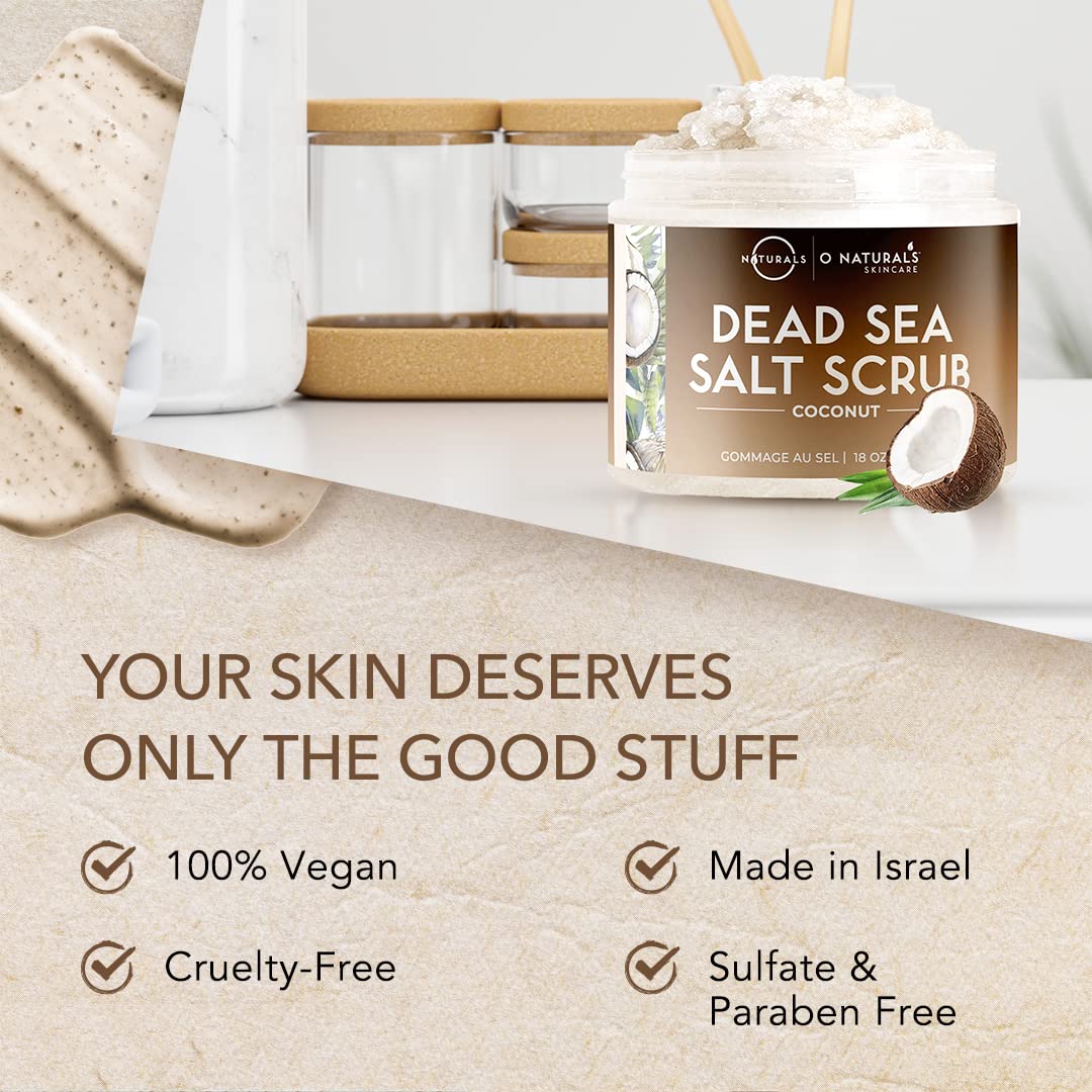 O Naturals Exfoliating Scrub cellulite massage supports skin tone.