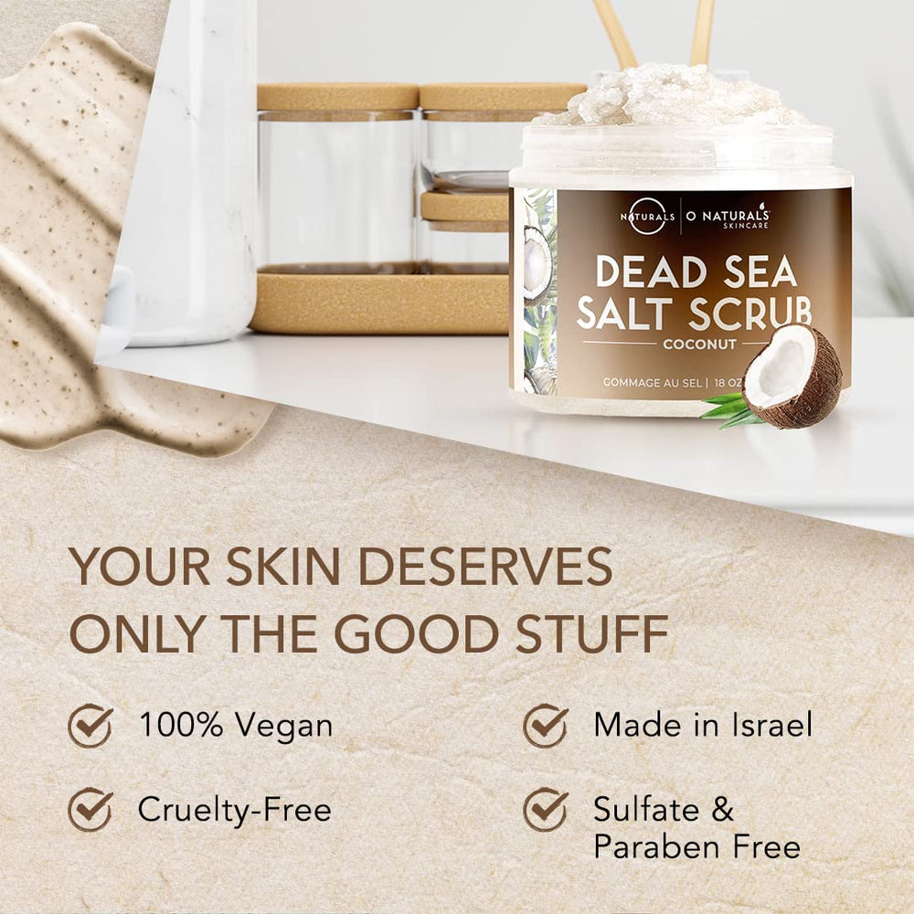 O Naturals Exfoliating Scrub cellulite massage supports skin tone.