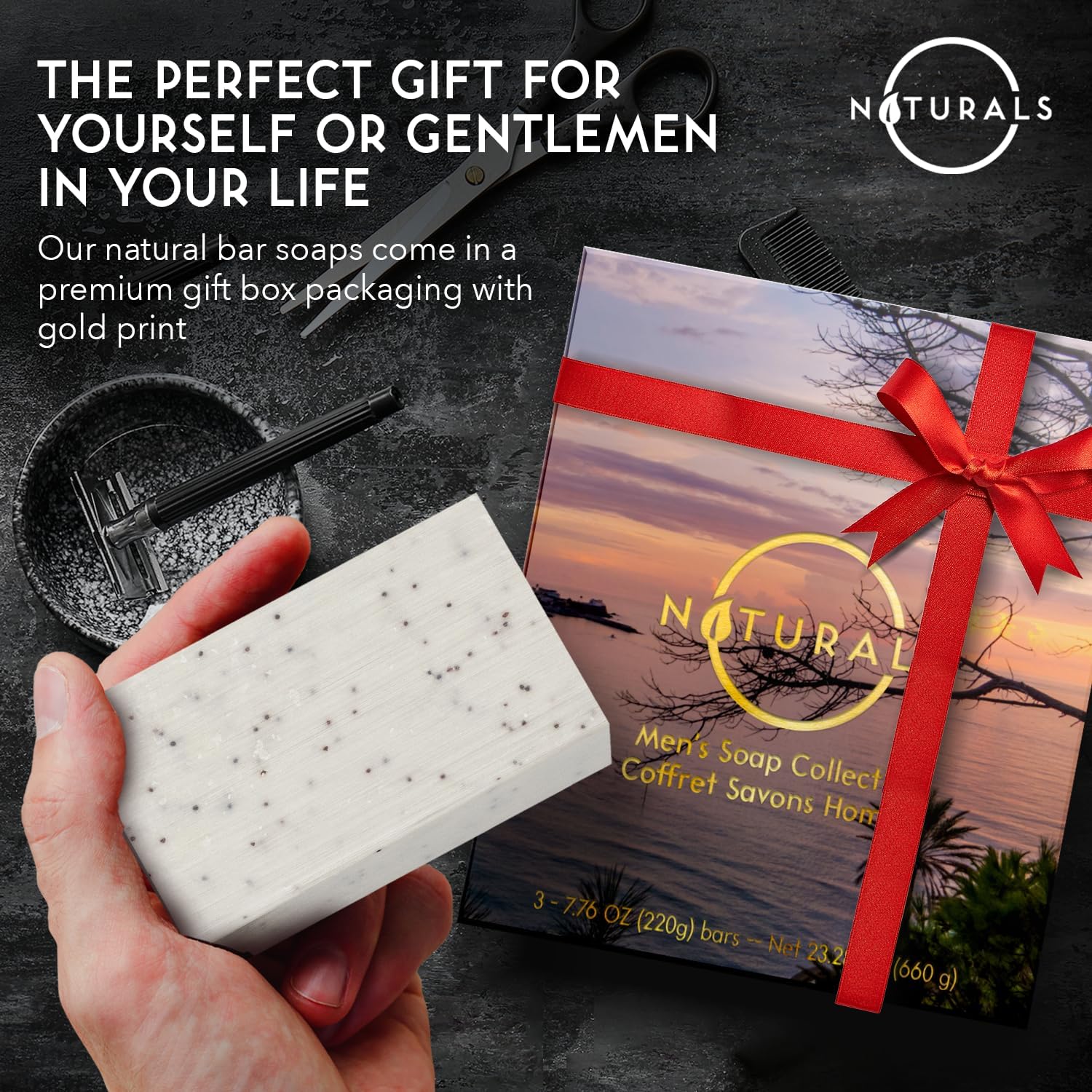 O Naturals free-from badge confirms cruelty-free, paraben-free, sulfate-free benefits.