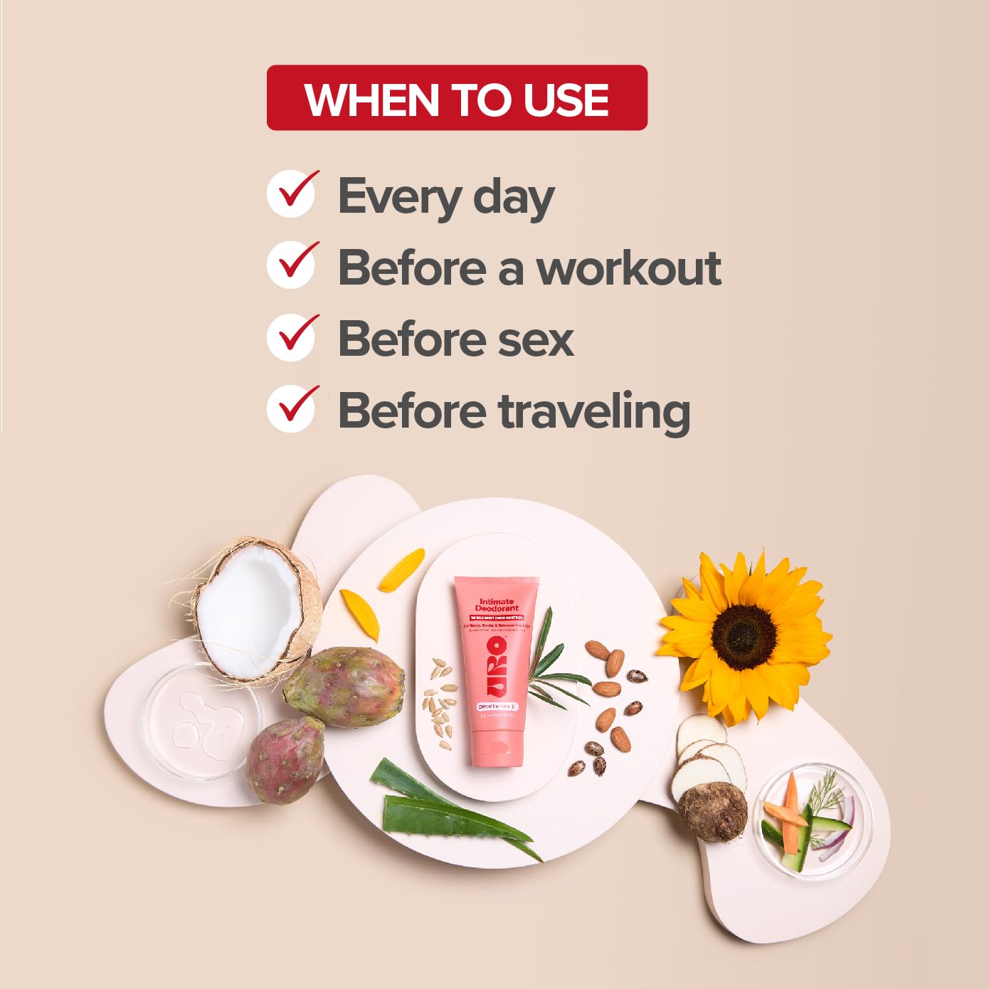 O Positiv URO dries clear on skin for discreet daily wear