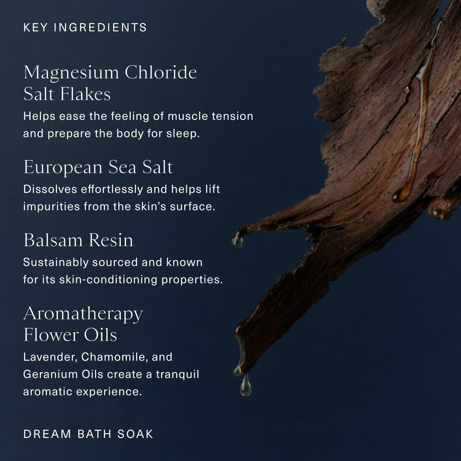 Oak Essentials Dream Bath Soak bath-scene with soft water and nourished-looking skin.