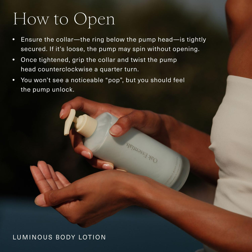 Oak Essentials Lavender Chamomile soothing swirls imply calming, spa-like ritual