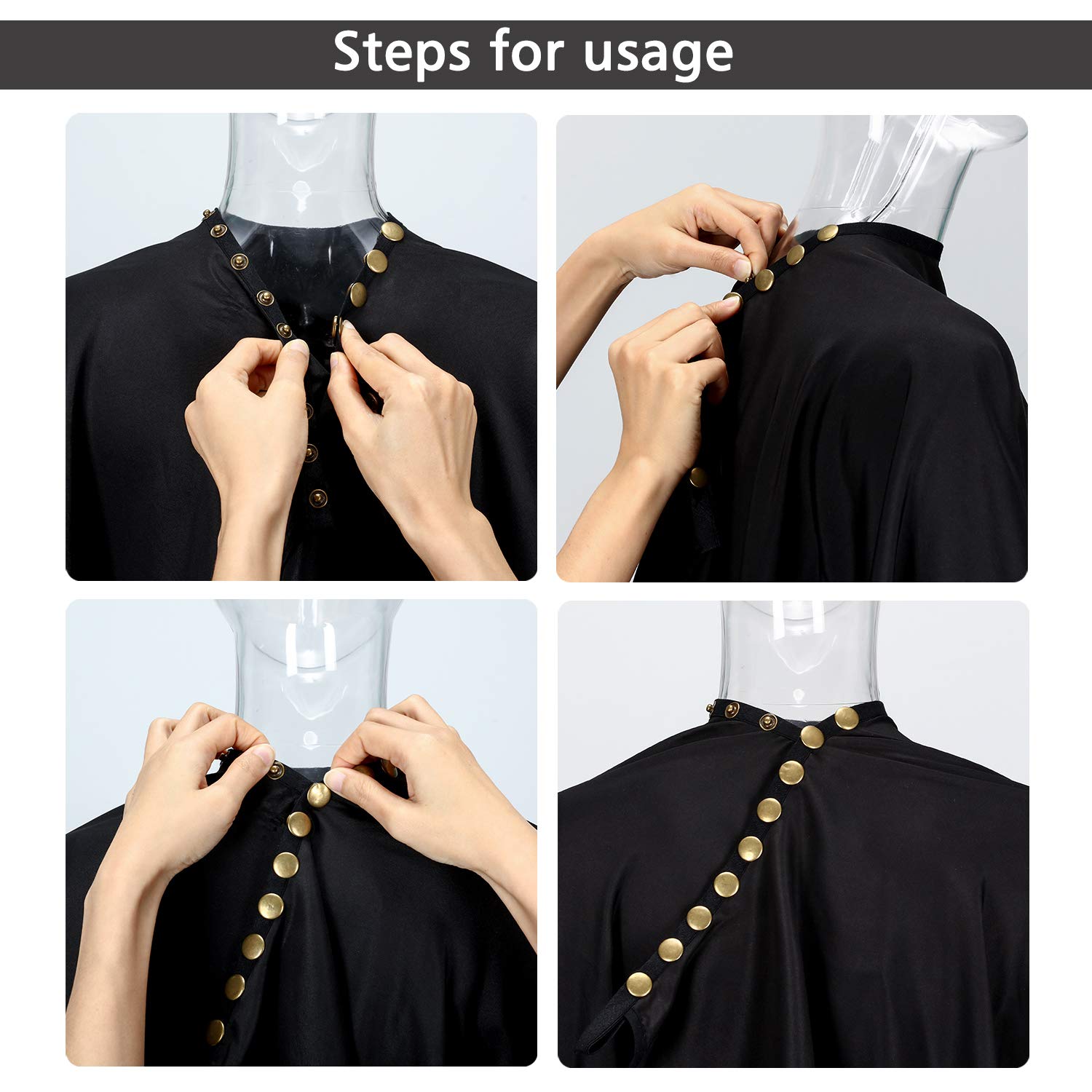 Oak Leaf cape includes a sewn-in hanging loop for quick drying and storage.